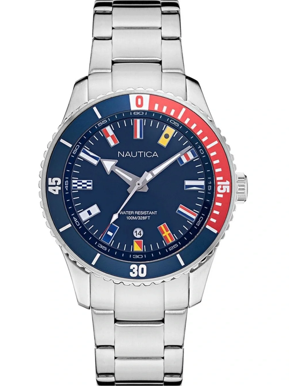 Men’s Nautica Pacific Beach Stainless Steel  Watch ~ NAPPBSO22